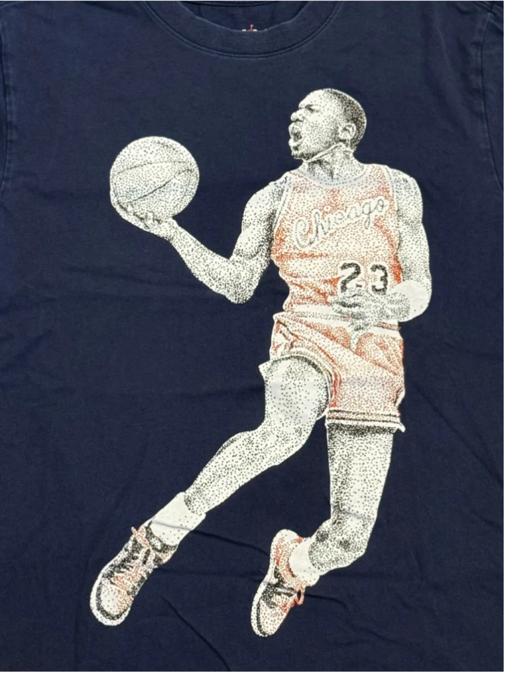 Jordan Michael Jordan Chicago Bulls 23 Graphic T Shirt Mens Sz Medium Navy Blue
